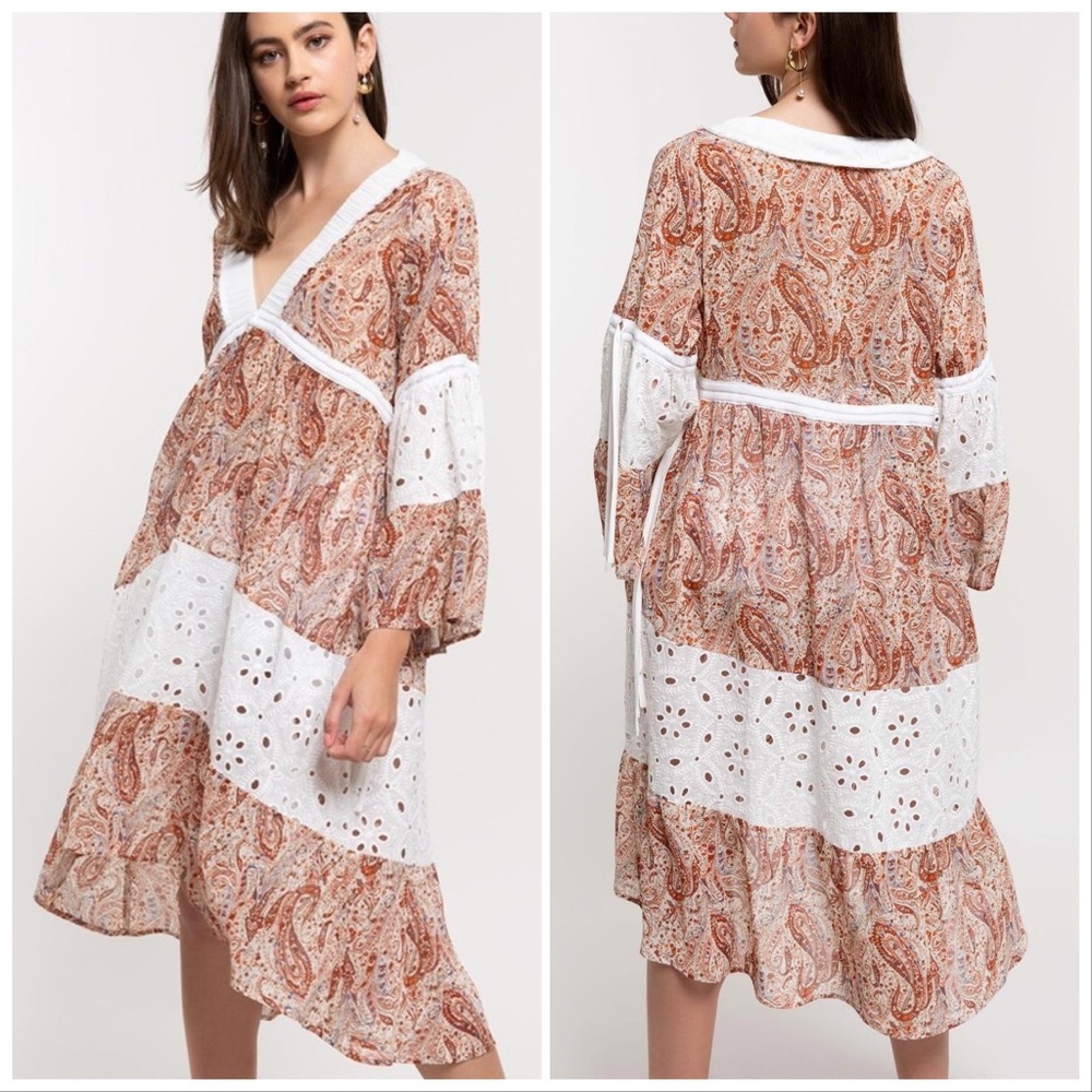 POL Take me to the Country Paisley Printed Dress - Picture 4 of 13